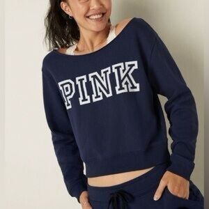 Victoria Secret PINK Off Shoulder Sweatshirt